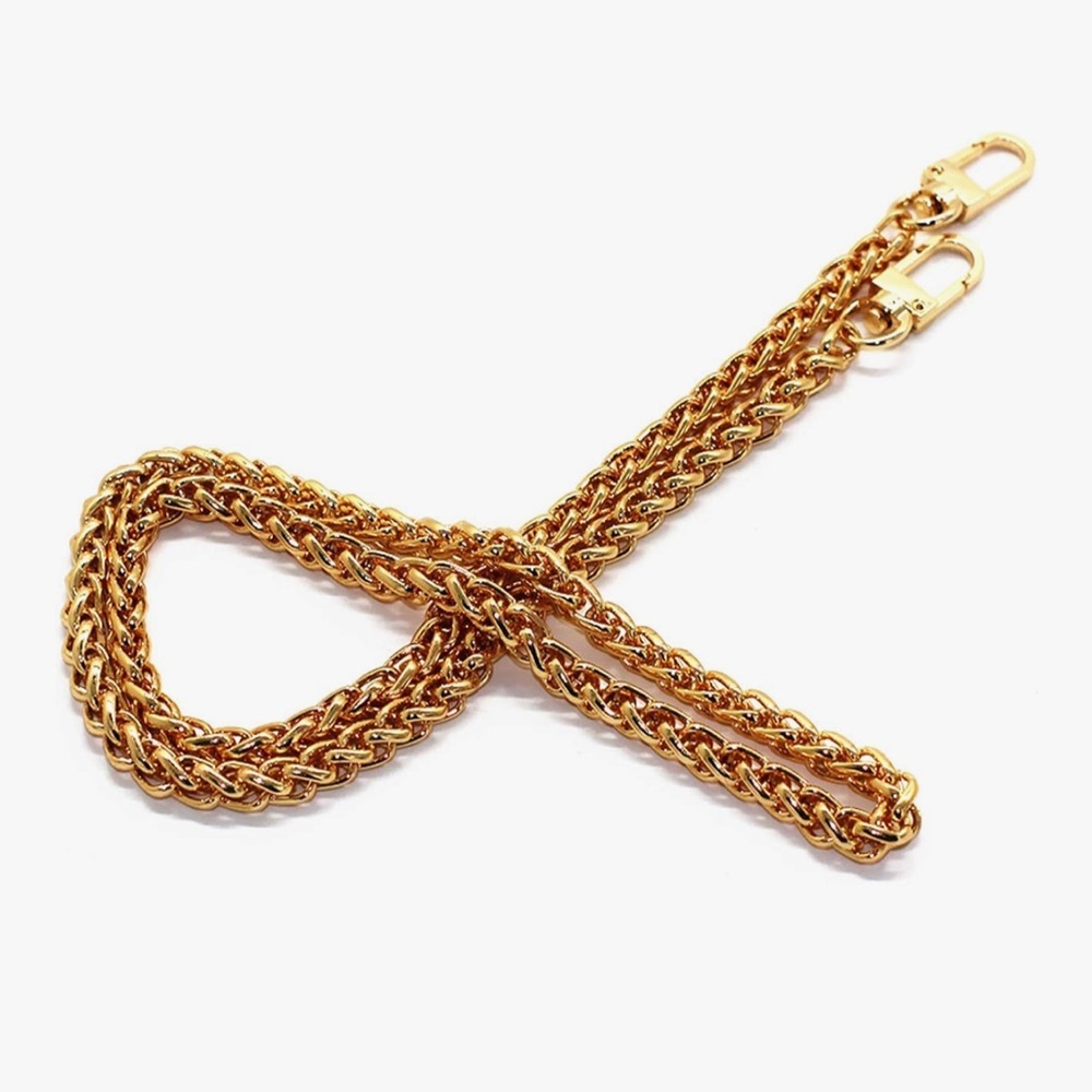 🆕 Model Worker Iron Lantern Chain Strap Handbag Chains Purse with Metal Buckles - Picture 4 of 5